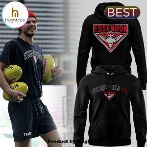 AFL Essendon FC 2024 Black Hoodie