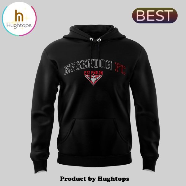 AFL Essendon FC 2024 Black Hoodie