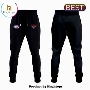 AFL Essendon Football Club Black Combo Hoodie, Jogger, Cap