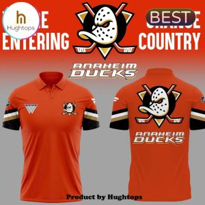 Anaheim Ducks Orange Country Bomber 2024 Polo Shirt