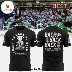 Back 2 Back Florida Everblades Champions Black T-Shirt, Jogger, Cap