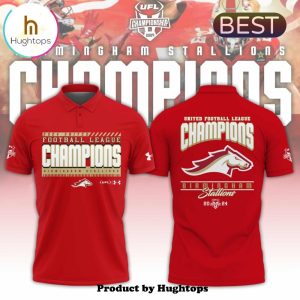 Birmingham Stallions UFL 2024 Champions Polo – Red