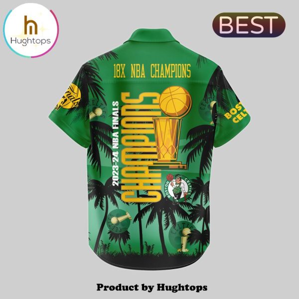 Boston Celtics 2024 Congratulations 18-Time Hawaiian Shirt