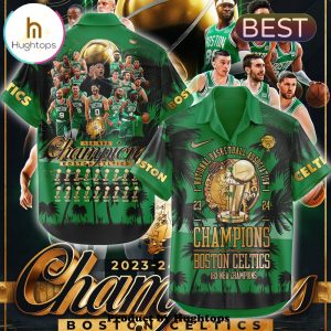 Boston Celtics Finals Champions NBA 2024 Green Hawaiian Shirt