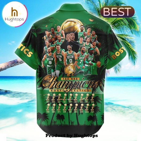 Boston Celtics Finals Champions NBA 2024 Green Hawaiian Shirt