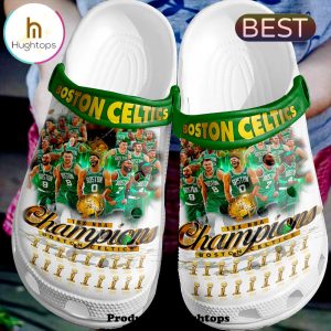 Boston Celtics Finals Champions NBA 2024 White Crocs