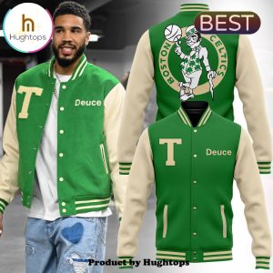 Boston Celtics Jayson Tatum New Green Baseball Jacket