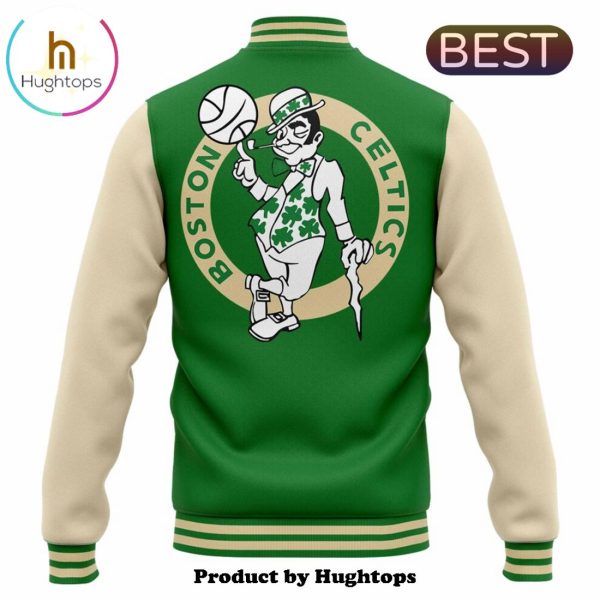 Boston Celtics Jayson Tatum New Green Baseball Jacket