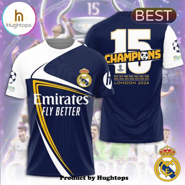 Classic Real Madrid 15th Champions London 24 Hoodie