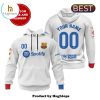 Custom Barcelona 2024 Football Team Navy Hoodie