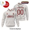 Custom Barcelona Football Team White Hoodie