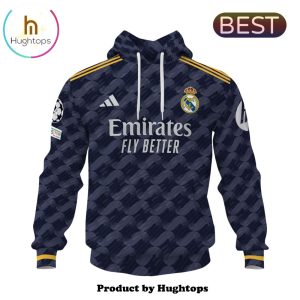 Custom Real Madrid Premier League Home Navy Hoodie