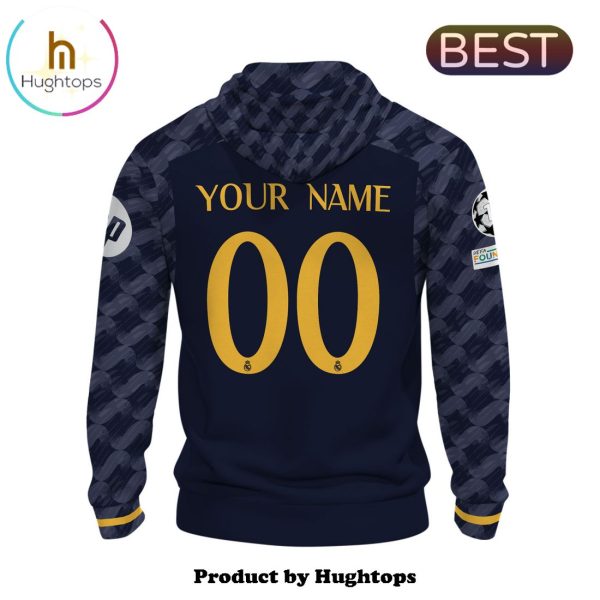 Custom Real Madrid Premier League Home Navy Hoodie