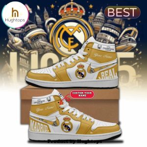 Custom Real Madrid Special Editon Air Jordan 1 Hightop Sneakers