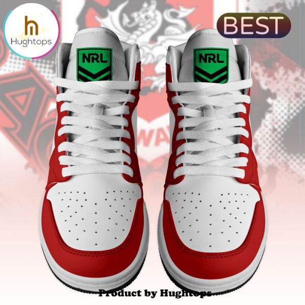 Custom St. George Illawarra Dragons NRL Air Jordan 1 Hightop Shoes