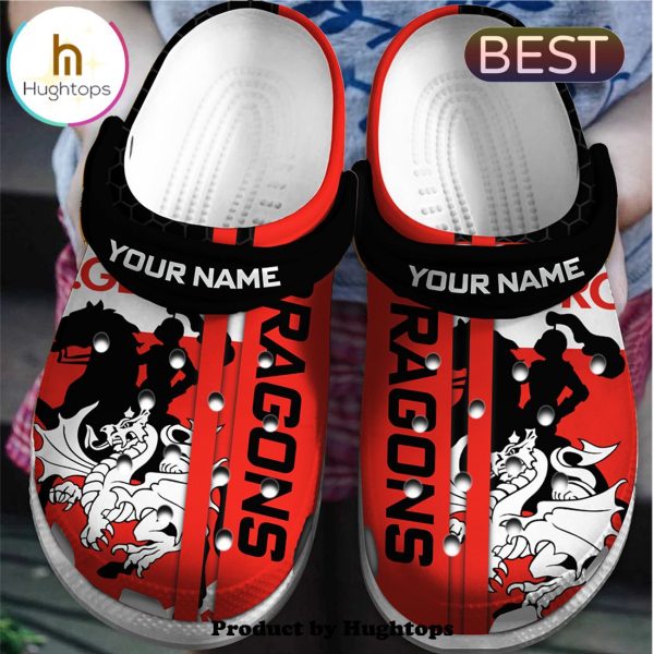 Custom St. George Illawarra Dragons NRL Crocs Clogs Shoes