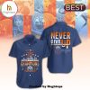 Edmonton Oilers Never Give Up Orange Champions Hawaiian Shirt