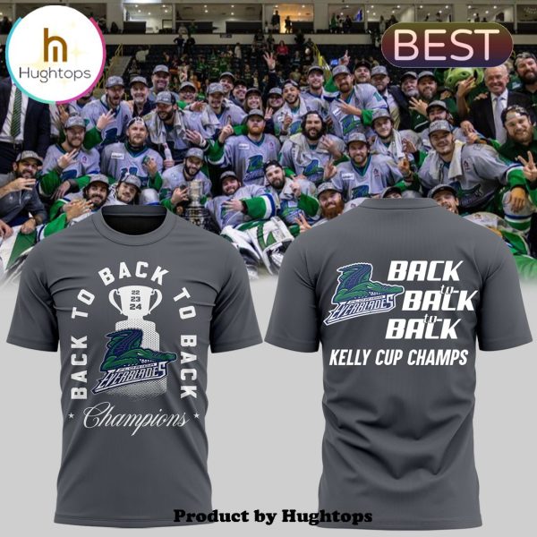 Florida Everblades Back 2 Back Champions Grey T-Shirt, Jogger, Cap