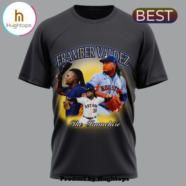 Framber Valdez MLB Houston Astros Grey T-Shirt, Cap