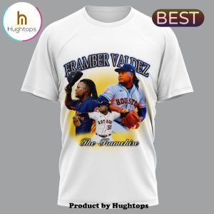 Framber Valdez MLB Houston Astros White T-Shirt, Cap