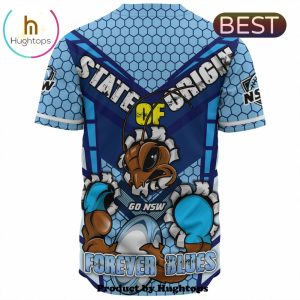 Go NSW Custom New South Wales Rugby For Life Baseball Jersey