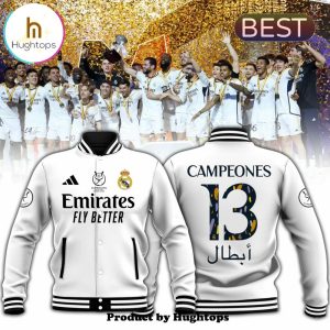 Home Campeones Supercopa Authentic White Baseball Jacket