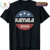 Kamala Harris 2024 For President Campaign US Flag Unisex T-Shirt