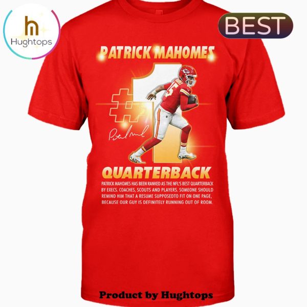 Kansas City Chiefs Patrick Mahomes Quarterback Signatures Unisex T-Shirt