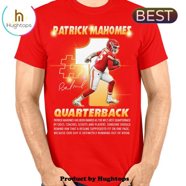 Kansas City Chiefs Patrick Mahomes Quarterback Signatures Unisex T-Shirt