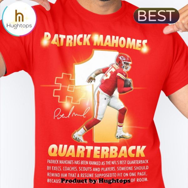 Kansas City Chiefs Patrick Mahomes Quarterback Signatures Unisex T-Shirt