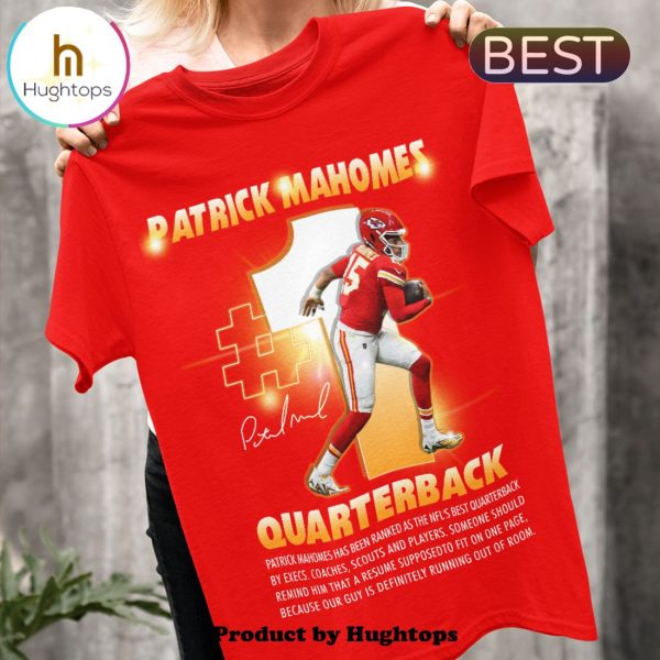 Kansas City Chiefs Patrick Mahomes Quarterback Signatures Unisex T-Shirt