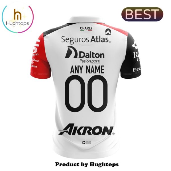 LIGA MX Atlas F.C Custom 2024-2025 Away Polo