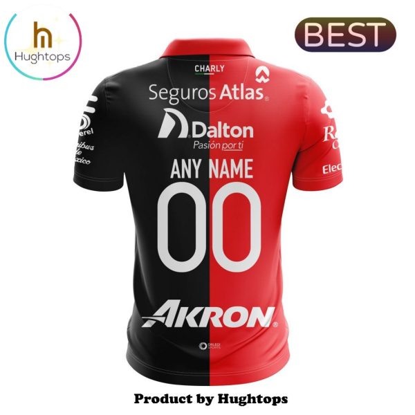 LIGA MX Atlas F.C Custom 2024-2025 Home Polo