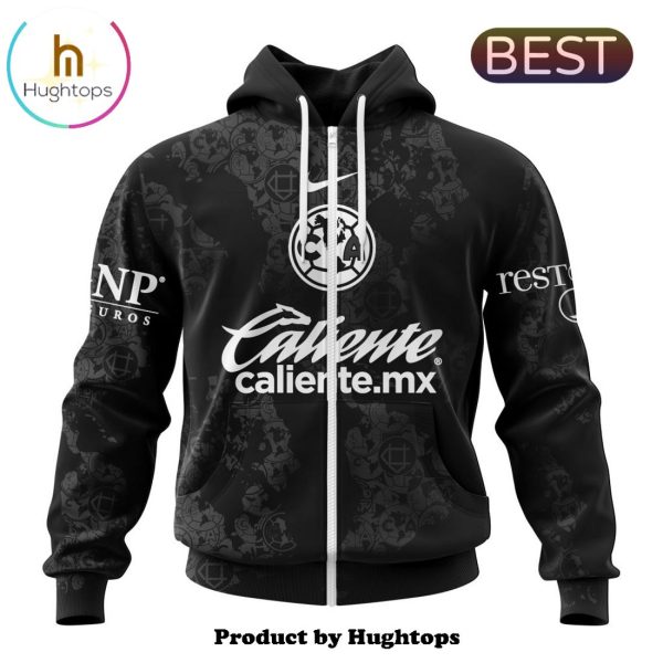 LIGA MX Club America Custom 2024-2025 Black Design Kits Hoodie