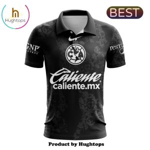 LIGA MX Club America Custom 2024-2025 Black Design Polo