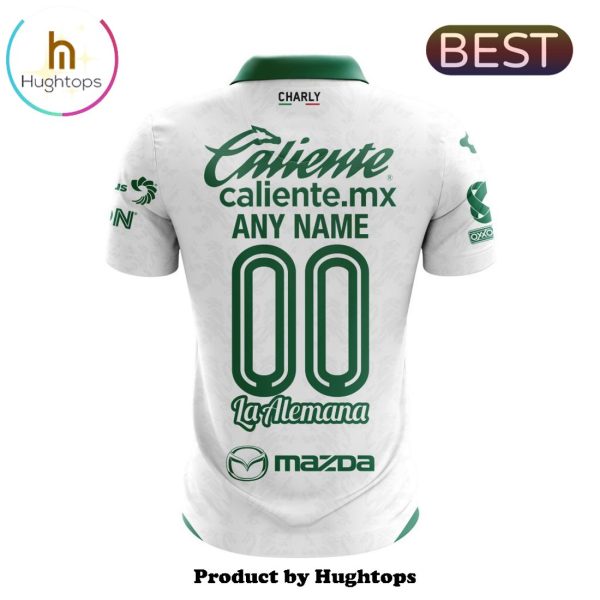 LIGA MX Club Leon Custom 2024-2025 Away Polo