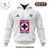 LIGA MX Cruz Azul Custom 2024-2025 Home Kits Hoodie