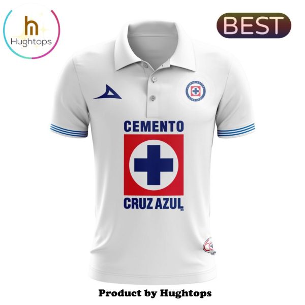 LIGA MX Cruz Azul Custom 2024-2025 Away Polo