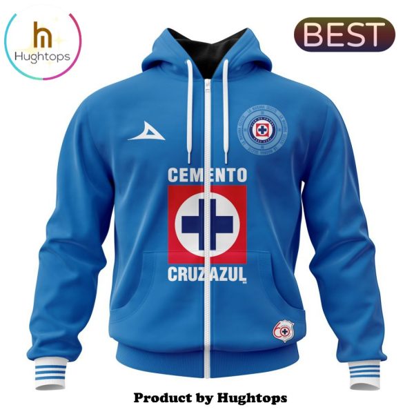 LIGA MX Cruz Azul Custom 2024-2025 Home Kits Hoodie