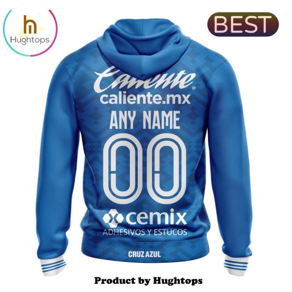 LIGA MX Cruz Azul Custom 2024-2025 Home Kits Hoodie