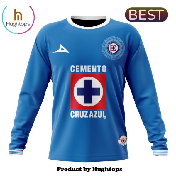 LIGA MX Cruz Azul Custom 2024-2025 Home Kits Hoodie