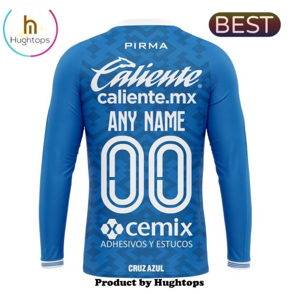 LIGA MX Cruz Azul Custom 2024-2025 Home Kits Hoodie