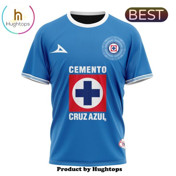 LIGA MX Cruz Azul Custom 2024-2025 Home Kits Hoodie