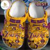 Los Angeles Lakers Specialized White Crocs Clogs