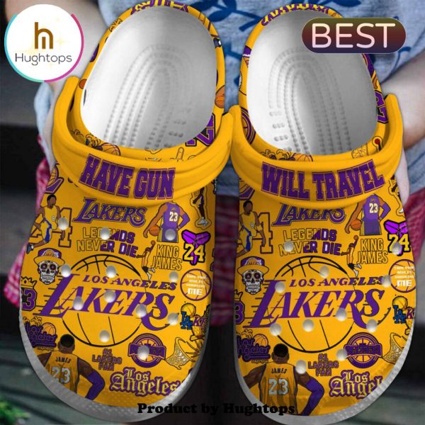 Los Angeles Lakers Specialized Yellow Crocs Clogs