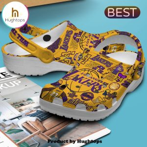 Los Angeles Lakers Specialized Yellow Crocs Clogs