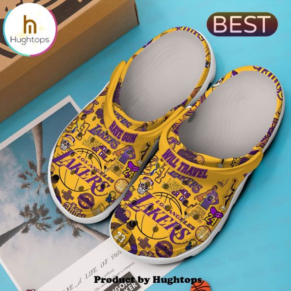 Los Angeles Lakers Specialized Yellow Crocs Clogs