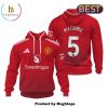 Mainoo Manchester United Special Champions Red Hoodie