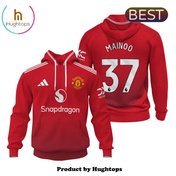 Mainoo Manchester United Special Champions Red Hoodie