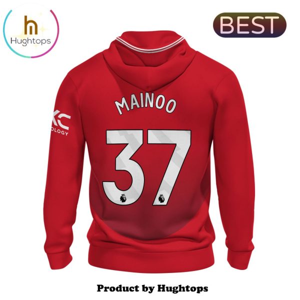 Mainoo Manchester United Special Champions Red Hoodie